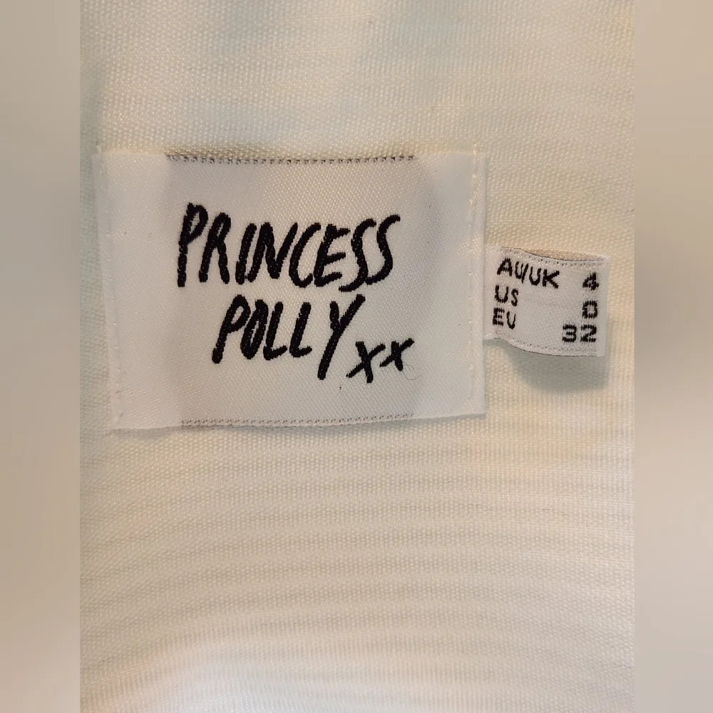 || PRINCESS POLLY || white shacket, boxy, corduroy, white, hip length, size 0 - Picture 6 of 6